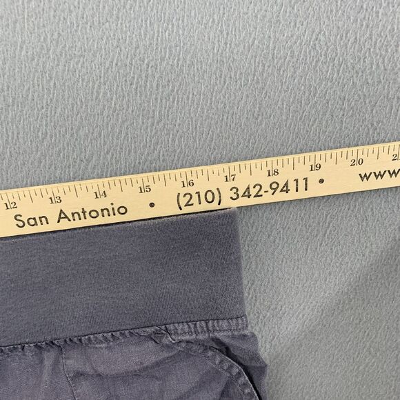 Allen Allen Pants Womens Large Gray Linen Wide Leg Pull On Casual Relaxed Fit - Picture 9 of 14